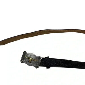 Tony Lama longhorn leather youth belt